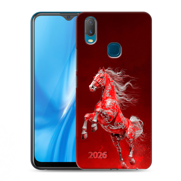 Силиконовый чехол на Vivo Y11 с принтом Новый год