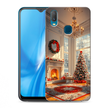 Силиконовый чехол на Vivo Y11 с принтом Новый год