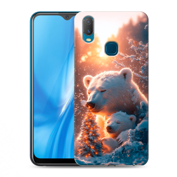 Силиконовый чехол на Vivo Y11 с принтом Новый год