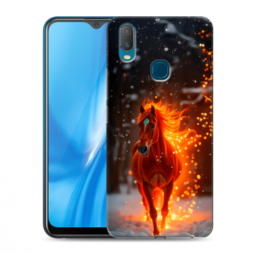 Силиконовый чехол на Vivo Y11 с принтом Новый год