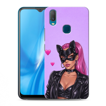 Силиконовый чехол на Vivo Y11 с принтом женский