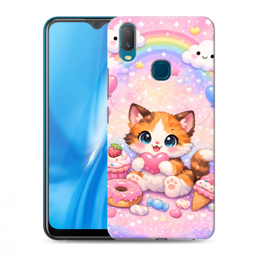 Силиконовый чехол на Vivo Y11 с принтом для девочек