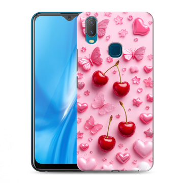 Силиконовый чехол на Vivo Y11 с принтом для девочек