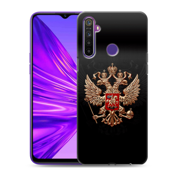 Силиконовый чехол на Realme 5 с принтом Герб России Силиконовый чехол на Realme 5 с принтом Герб России