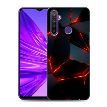 Силиконовый чехол на Realme 5 с принтом Яркие абстракции Силиконовый чехол на Realme 5 с принтом Яркие абстракции