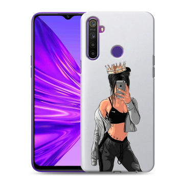 Силиконовый чехол на Realme 5 с принтом Женские принты Силиконовый чехол на Realme 5 с принтом Женские принты