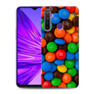 Силиконовый чехол на Realme 5 с принтом Конфеты Силиконовый чехол на Realme 5 с принтом Конфеты