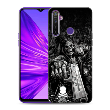 Силиконовый чехол на Realme 5 с принтом Скелет Силиконовый чехол на Realme 5 с принтом Скелет