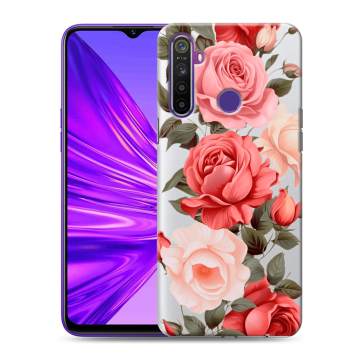 Силиконовый чехол на Realme 5 с принтом Розы Силиконовый чехол на Realme 5 с принтом Розы