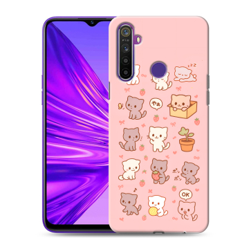 Силиконовый чехол на Realme 5 с принтом Hello Kitty Хелоу Кити