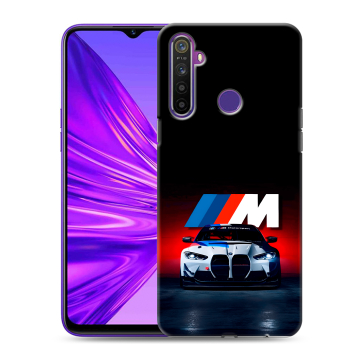 Силиконовый чехол на Realme 5 с принтом БМВ BMW