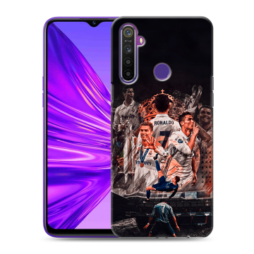 Силиконовый чехол на Realme 5 с принтом Реал Роналдо Real Ronaldo Силиконовый чехол на Realme 5 с принтом Реал Роналдо Real Ronaldo