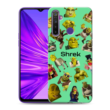 Силиконовый чехол на Realme 5 с принтом Шрек Shrek Силиконовый чехол на Realme 5 с принтом Шрек Shrek