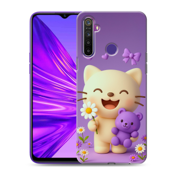 Силиконовый чехол на Realme 5 с принтом для девочек Силиконовый чехол на Realme 5 с принтом для девочек
