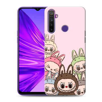 Силиконовый чехол на Realme 5 с принтом Лабубу Силиконовый чехол на Realme 5 с принтом Лабубу