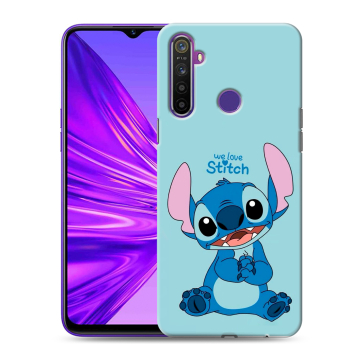 Силиконовый чехол на Realme 5 с принтом Лило и Стич Силиконовый чехол на Realme 5 с принтом Лило и Стич