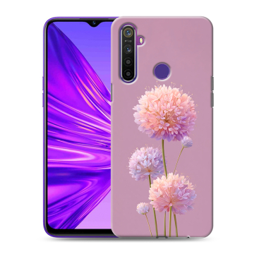 Силиконовый чехол на Realme 5 с принтом Цветы Силиконовый чехол на Realme 5 с принтом Цветы