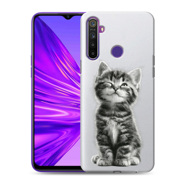 Силиконовый чехол на Realme 5 с принтом Котенок Силиконовый чехол на Realme 5 с принтом Котенок