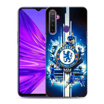 Силиконовый чехол на Realme 5 с принтом Chelsea Челси Силиконовый чехол на Realme 5 с принтом Chelsea Челси