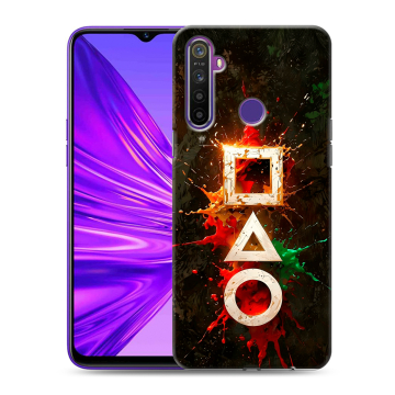 Силиконовый чехол на Realme 5 с принтом Squid Game Игра кальмара Силиконовый чехол на Realme 5 с принтом Squid Game Игра кальмара
