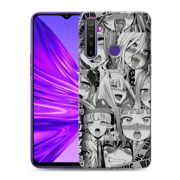 Силиконовый чехол на Realme 5 с принтом Ahegao Ахегао Аниме Силиконовый чехол на Realme 5 с принтом Ahegao Ахегао Аниме