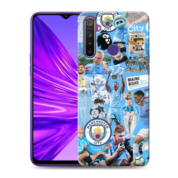 Силиконовый чехол на Realme 5 с принтом Man City Манчестер Сити Силиконовый чехол на Realme 5 с принтом Man City Манчестер Сити