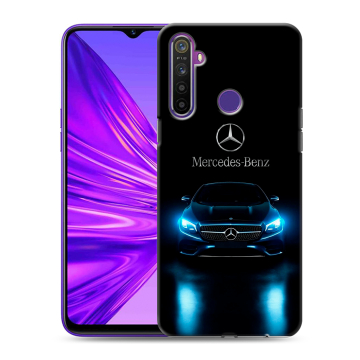 Силиконовый чехол на Realme 5 с принтом Mercedes Мерседес Силиконовый чехол на Realme 5 с принтом Mercedes Мерседес