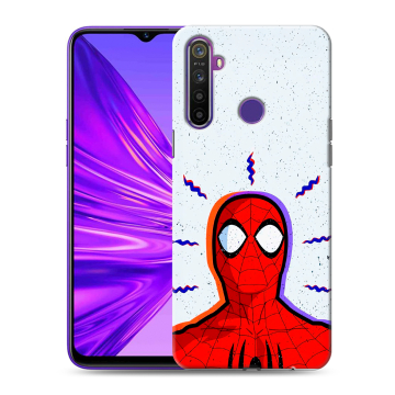 Силиконовый чехол на Realme 5 с принтом Spiderman Человек паук Силиконовый чехол на Realme 5 с принтом Spiderman Человек паук