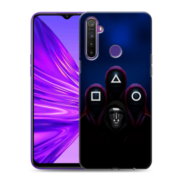 Силиконовый чехол на Realme 5 с принтом Игра Кальмара Силиконовый чехол на Realme 5 с принтом Игра Кальмара