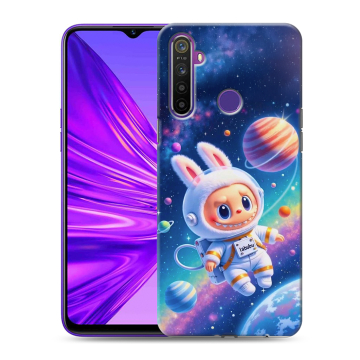 Силиконовый чехол на Realme 5 с принтом Labubu Лабубу Силиконовый чехол на Realme 5 с принтом Labubu Лабубу