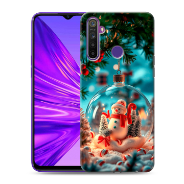 Силиконовый чехол на Realme 5 с принтом Новый год Силиконовый чехол на Realme 5 с принтом Новый год