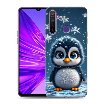 Силиконовый чехол на Realme 5 с принтом Новый год Силиконовый чехол на Realme 5 с принтом Новый год