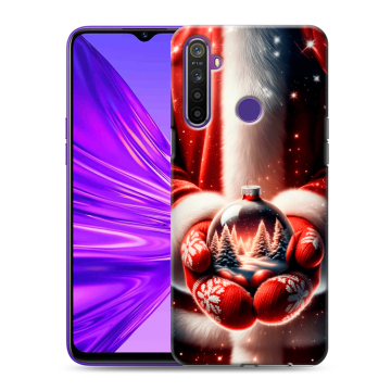 Силиконовый чехол на Realme 5 с принтом Новый год Силиконовый чехол на Realme 5 с принтом Новый год