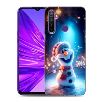 Силиконовый чехол на Realme 5 с принтом Новый год Силиконовый чехол на Realme 5 с принтом Новый год