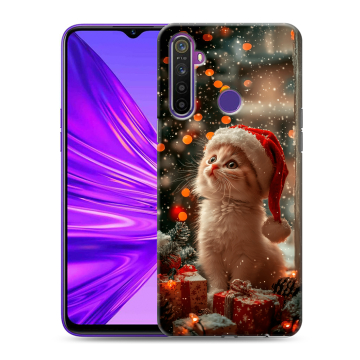 Силиконовый чехол на Realme 5 с принтом Новый год Силиконовый чехол на Realme 5 с принтом Новый год