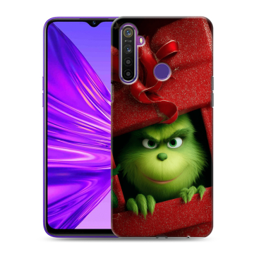 Силиконовый чехол на Realme 5 с принтом Новый год Силиконовый чехол на Realme 5 с принтом Новый год
