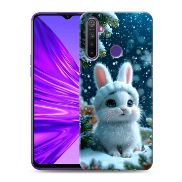 Силиконовый чехол на Realme 5 с принтом Новый год Силиконовый чехол на Realme 5 с принтом Новый год