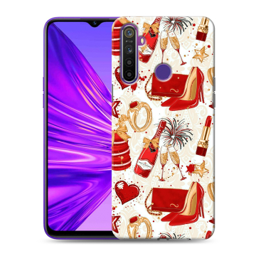 Силиконовый чехол на Realme 5 с принтом Новый год Силиконовый чехол на Realme 5 с принтом Новый год
