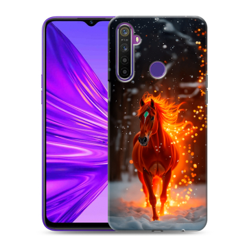 Силиконовый чехол на Realme 5 с принтом Новый год Силиконовый чехол на Realme 5 с принтом Новый год