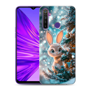 Силиконовый чехол на Realme 5 с принтом Новый год Силиконовый чехол на Realme 5 с принтом Новый год