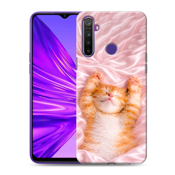 Силиконовый чехол на Realme 5 с принтом женский Силиконовый чехол на Realme 5 с принтом женский