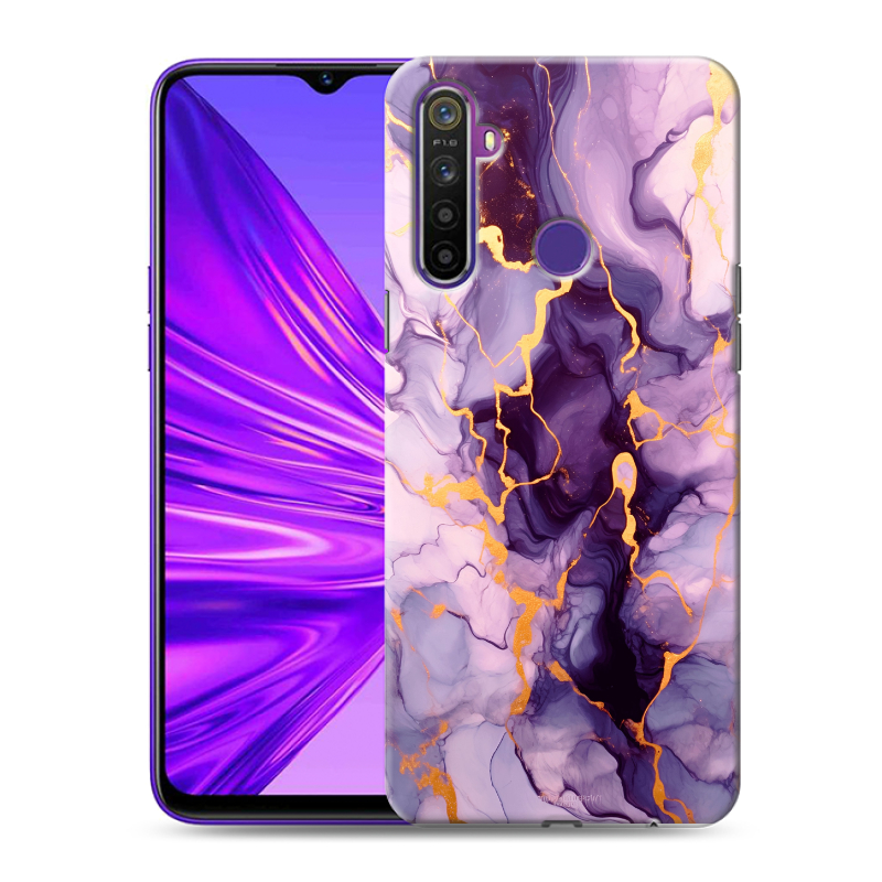 Силиконовый чехол на Realme 5 с принтом Мрамор Силиконовый чехол на Realme 5 с принтом Мрамор