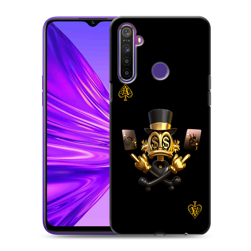 Силиконовый чехол на Realme 5 с принтом Золотой скрудж макдак Силиконовый чехол на Realme 5 с принтом Золотой скрудж макдак