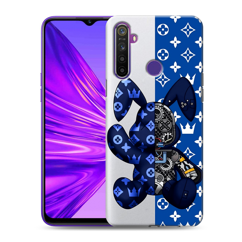 Силиконовый противоударный чехол на Realme 5 с принтом Луи робот Силиконовый противоударный чехол на Realme 5 с принтом Луи робот
