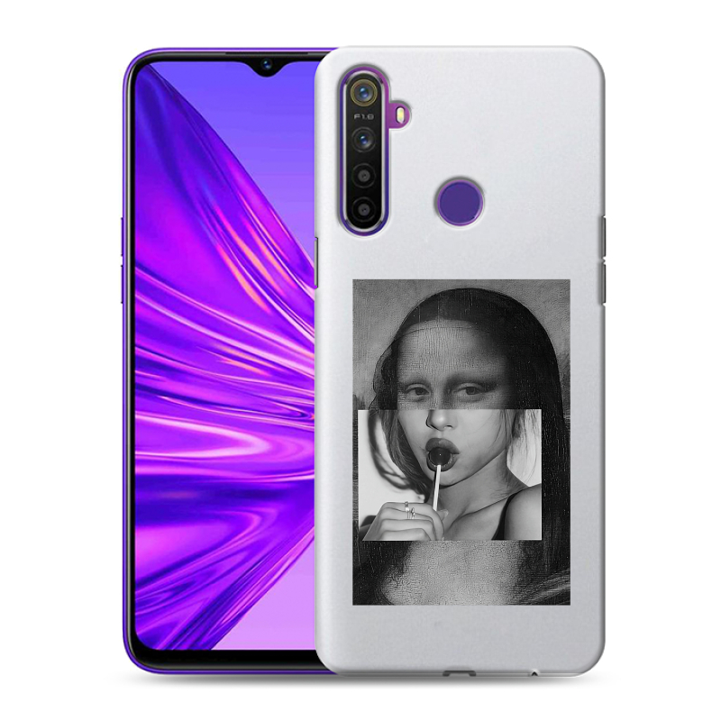 Силиконовый чехол на Realme 5 с принтом Мона Лиза Силиконовый чехол на Realme 5 с принтом Мона Лиза