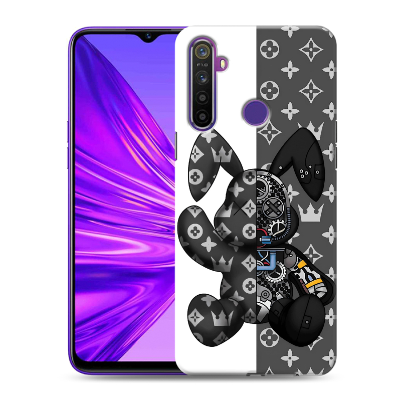 Силиконовый чехол на Realme 5 с принтом Луи робот Силиконовый чехол на Realme 5 с принтом Луи робот