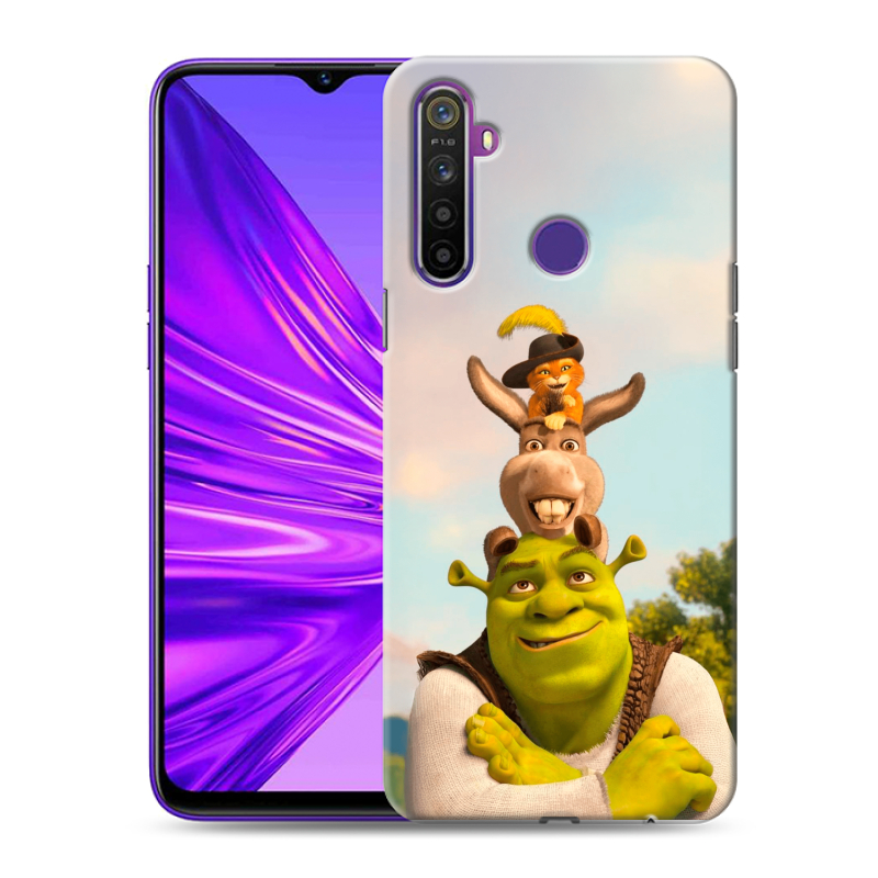 Силиконовый чехол на Realme 5 с принтом Шрек Shrek Силиконовый чехол на Realme 5 с принтом Шрек Shrek