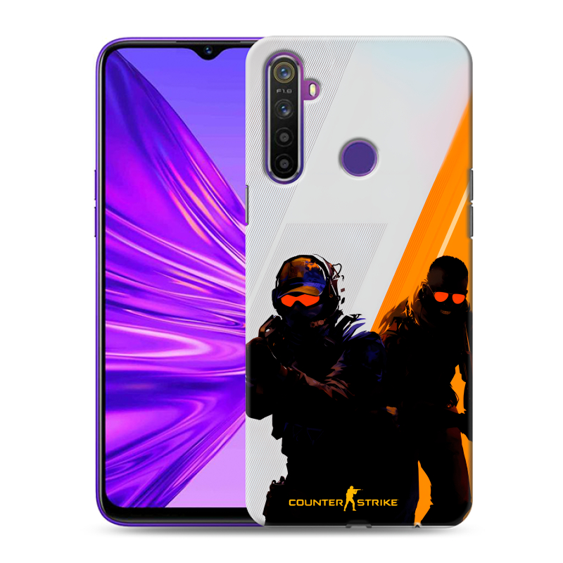 Силиконовый чехол на Realme 5 с принтом Контер страйк Counter strike Силиконовый чехол на Realme 5 с принтом Контер страйк Counter strike