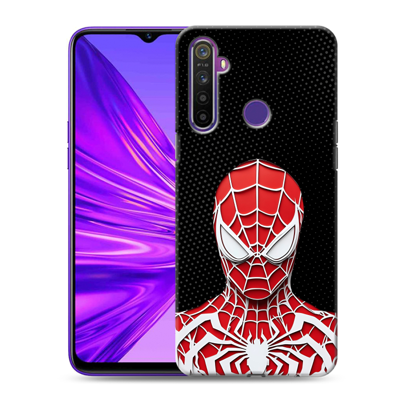Силиконовый чехол на Realme 5 с принтом человек паук spiderman Силиконовый чехол на Realme 5 с принтом человек паук spiderman