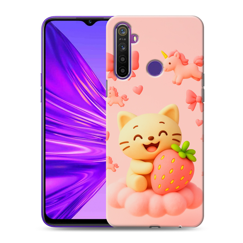 Силиконовый чехол на Realme 5 с принтом для девочек Силиконовый чехол на Realme 5 с принтом для девочек